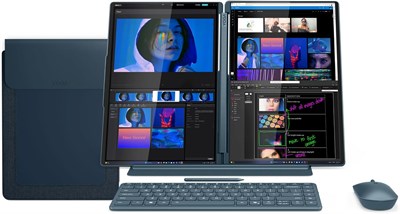 Lenovo Yoga Book 9 14IAH10 AI PC (версия для ОАЭ) | Два 14-дюймовых сенсорных OLED-дисплея с разрешением 2.8K, процессор Intel Core Ultra 9 285H, интегрированный графический процессор Intel Arc 140T, 32 ГБ ОЗУ, 1 ТБ SSD, Windows 11 - Tidal Teal [83KJ0047A 1000034731
