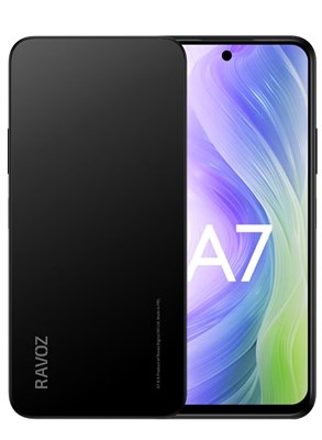 Ravoz A7 Без камеры и GPS, 12 ГБ ОЗУ (4 ГБ + 8 ГБ с возможностью расширения), 128 ГБ ПЗУ | NFC | Черный (глобальная версия) 1000035035
