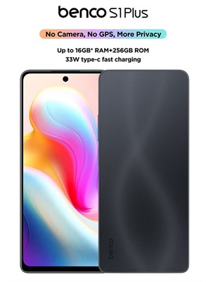 Benco S1 Plus Dual SIM, темно-серый, 8+8 ГБ ОЗУ, 256 ГБ, 4G LTE, без камеры и GPS — глобальная версия 1000035145