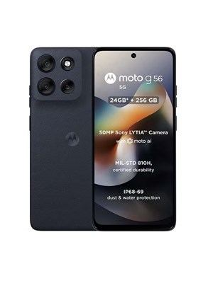 Motorola G56 Dual SIM 5G PANTONE Black Oyster 12GB RAM 256GB - глобальная версия 1000035163