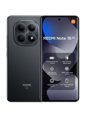 Xiaomi Redmi Note 15 Dual SIM 5G Black 8G RAM 256GB - Global Version 1000035200