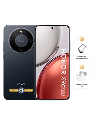 Honor X9d Dual SIM 5G 12GB RAM 256GB Midnight Black с бесплатными наушниками E6i на выбор и 6-месячной страховкой от повреждений — глобальная версия 1000035389