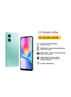 ZTE Blade A35e Dual SIM Ice Green 2GB+4GB RAM 64GB 4G - глобальная версия 1000035393