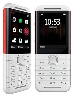 Nokia 5310, две SIM-карты, белый/красный, 8 МБ ОЗУ, 16 МБ GSM — глобальная версия 1000035409