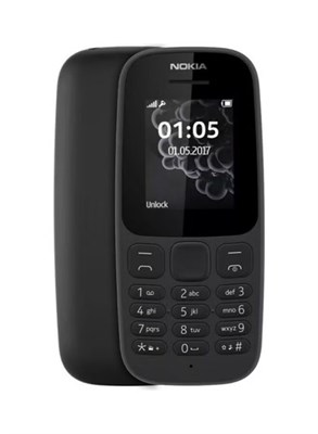 Nokia 105 Dual SIM, черный, 4 МБ 1000035423