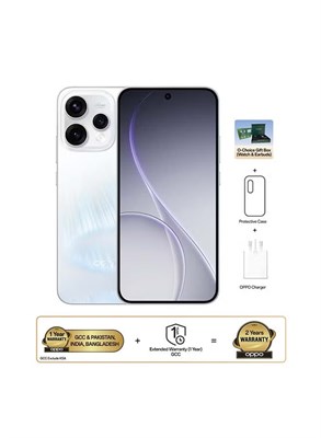 OPPO Reno15 AI Phone Dual SIM 5G Aurora White 12GB RAM 512GB With O-CHOICE TWS And Smartwatch - Middle East Version 1000035429