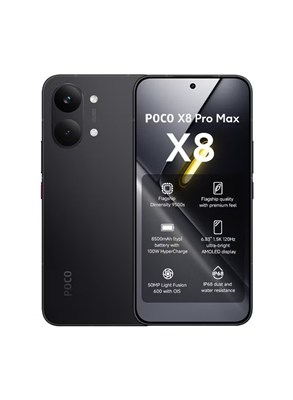 Xiaomi POCO X8 Pro Max Dual SIM 5G Black 12GB RAM 512GB - Global Version 1000035437