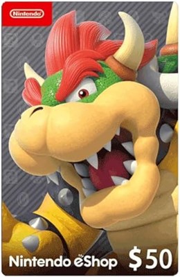 Карта Nintendo eShop на 50 долларов [Цифровая загрузка] 1000036625