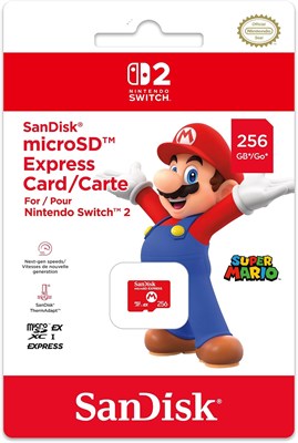 Карта памяти Sandisk Micro SD для Nintendo Switch 2, 256 ГБ (версия для ОАЭ) 1000036647