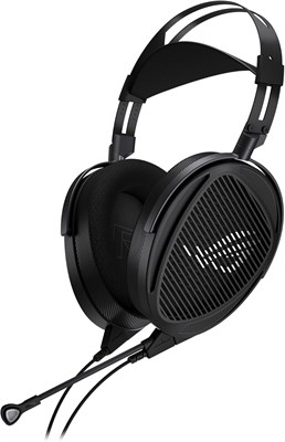 Проводная игровая гарнитура ASUS ROG Kithara (открытая конструкция, 100-мм планарно-магнитный драйвер HIFIMAN, балансный кабель со сменными разъемами 4,4/3,5/6,3 мм, полнодиапазонный MEMS-микрофон на штанге, для ПК, Switch, PS5, мобильных устройств) - чер 1000036658