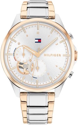 Женские аналоговые многофункциональные кварцевые часы Tommy Hilfiger с браслетом из нержавеющей стали 1000037212