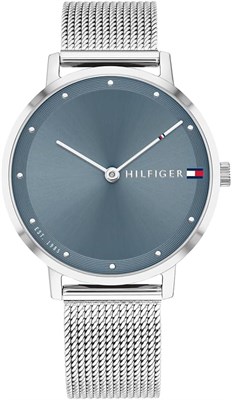 Женские часы Tommy Hilfiger с синим циферблатом и корпусом из нержавеющей стали - 1782149 1000037216
