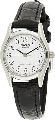 Женские кварцевые часы Casio с аналоговым дисплеем и кожаным ремешком 1000037285