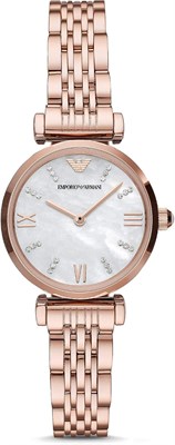 Женские золотые повседневные наручные часы Emporio Armani, AR11316, 28 мм 1000037376