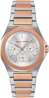 Женские аналоговые наручные часы Armani Exchange AX4623 Andrea, размер корпуса 36 мм, серебристый/двухцветный дизайн 1000037459