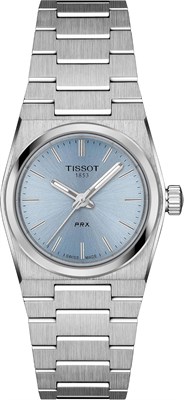 Женские наручные часы Tissot T1370101135100, диаметр 25 мм, циферблат ледяного синего цвета, синий, современный дизайн 1000037511