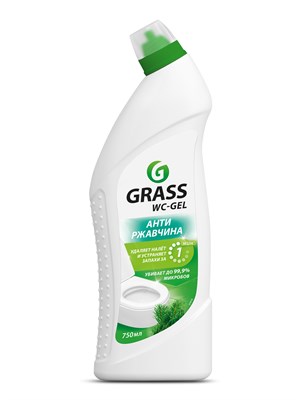 Средство для уборки в туалете и ванной Grass WC-Gel с антикоррозийными свойствами, объемом 750 миллилитров 1000039532