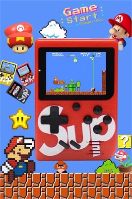 Детская игра SUP | 400 в 1 | Портативная игровая консоль: портативный ретро-геймер | Красный 1000039721