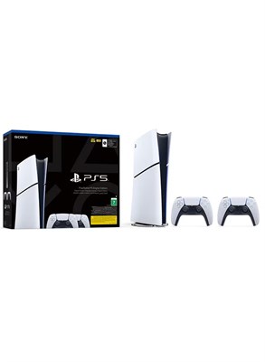 Цифровая версия консоли Sony PS5 Slim (официальная версия) с дополнительными беспроводными контроллерами DualSense 1000039737