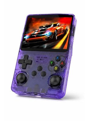 Игровая консоль VELUNE R36s в стиле ретро, ​​64 ГБ, портативная, с более чем 15000 предустановленными играми, 3,5-дюймовым IPS HD-экраном, аккумулятором 3500 мАч с длительным временем автономной работы, двумя джойстиками, подходит для детей и взрослых, по 1000039757