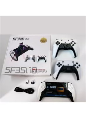 Портативная игровая консоль ACLIX SF3500 Plus – 5-дюймовый HD IPS-экран, два джойстика, 10 000 встроенных ретро-игр, 64 ГБ памяти, ТВ-выход и перезаряжаемая батарея – подходит для детей и взрослых 1000039823