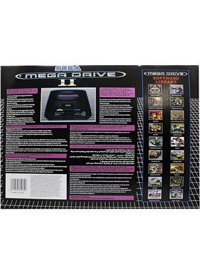 Игровая приставка Sega Mega Drive II 16-бит в стиле ретро, ​​368 встроенных классических игр, система Plug & Play, два проводных контроллера, AV-выход, консоль для семейного отдыха, черная 1000039848