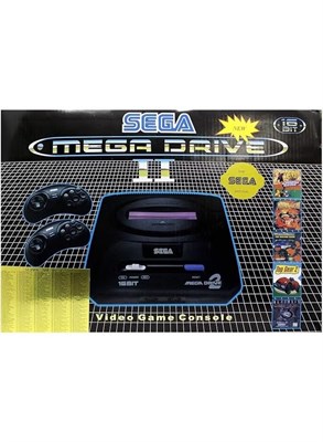 Игрушечная консоль Sega Mega Drive II 16-бит с 368 встроенными классическими играми, ретро-игровая система, готовая к использованию домашняя игровая консоль, два проводных контроллера, AV-выход, семейное развлечение 1000039860