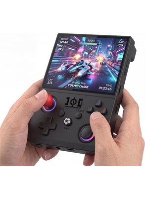 Joshberg R36MAX — 4,5-дюймовая ретро-игровая консоль, IPS HD-экран 1024x768, встроенная память 64 ГБ, более 22000 классических игр, портативная система Linux с открытым исходным кодом, аккумулятор 4000 мАч, 2 аркадных джойстика (черный) 1000039868