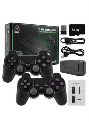 Игровая консоль TIGER M8 Wireless HDMI High-Definition с более чем 10000 встроенных игр | Скрытый USB-накопитель | Видеогеймпад Plug & Play | Поддержка 9 эмуляторов для ретро и классических игр | Простая настройка и HD-игра 1000040008