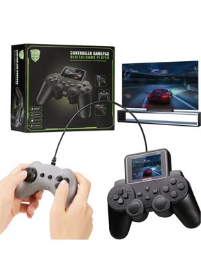Портативная ретро-игровая консоль TNGames S10 Mini Joystick, черная | Предустановлено 520 классических ретро-игр | Полный комплект: консоль, руководство пользователя, USB-зарядное устройство, AV-кабель + дополнительный проводной контроллер 1000040021