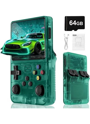 Игровая консоль TIGER Classic с более чем 15 000 предустановленных игр, 3,5-дюймовым IPS-экраном, операционной системой Linux, портативный ретро-плеер с эргономичным дизайном для развлечений в дороге, зелёный цвет 1000040043
