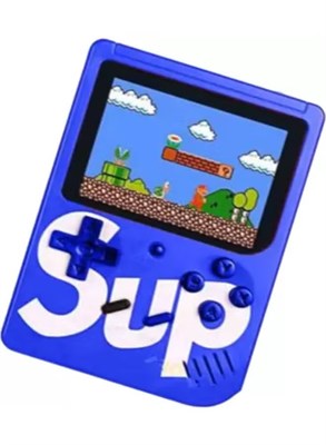 Игровая консоль SUP 400 в 1: классические игры, портативный геймпад, цветной экран, игры Mario, Super Mario DR, Mario Contra - СИНИЙ 1000040059