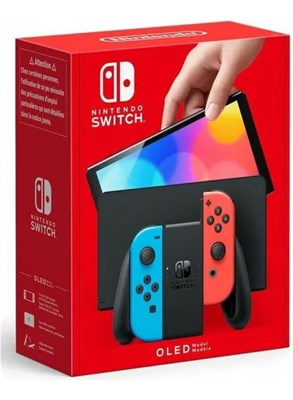 Nintendo Switch OLED (модель 2021 года) - неоново-синие и красные Joy-Con (международная версия) 1000040100