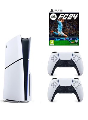 Sony PlayStation 5 Disc Slim Console With Extra White Controller And FC 24 1000040116