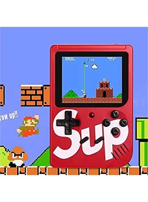 Игровая консоль SUP 400 в 1: классические игры, портативный геймпад, цветной экран, игры Mario, Super Mario DR, Mario Contra - КРАСНЫЙ 1000040146