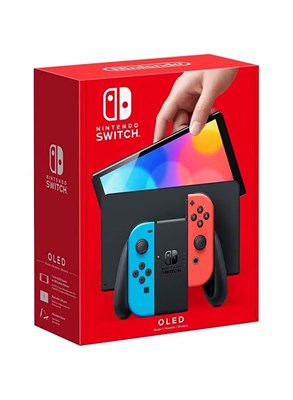 Nintendo Switch OLED (модель 2021 года) - неоново-красные и синие Joy-Con (версия для ОАЭ) 1000040149