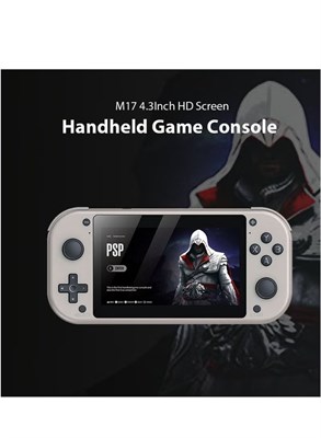 Портативная игровая консоль PSP M17 с 4,3-дюймовым HD-дисплеем – ретро-игровое устройство со встроенными симуляторами для PSP, GBA, NES, CPS и других – предустановленные классические видеоигры – портативная мини-консоль с функцией сохранения/загрузки, ТВ- 1000040167