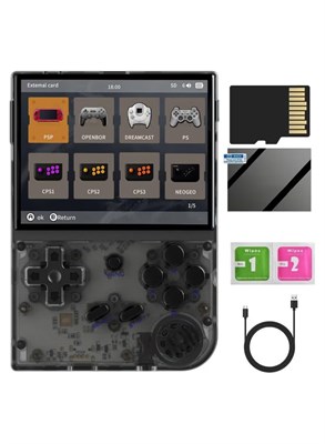 Игровая консоль ANBERNIC New RG35XX, 3,5-дюймовый IPS-экран, ретро-игры, классический эмулятор, портативная игровая консоль с предустановленными видеоиграми, 64 ГБ памяти 1000040168