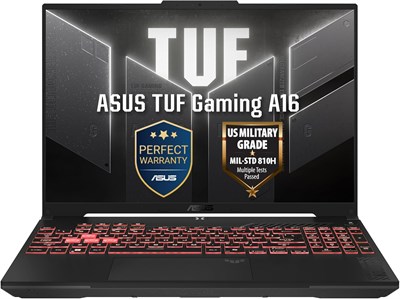 Ноутбук ASUS TUF Gaming A16 (Mecha Gray) | 16-дюймовый FHD+ (1920 x 1200) дисплей 144 Гц, AMD Ryzen 7 170, NVIDIA RTX4050 6 ГБ, 16 ГБ ОЗУ, 1 ТБ SSD, Windows 11 [FA607NUQ-RL001W] 1000036435