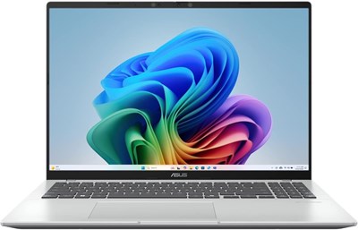 Ноутбук ASUS Vivobook 16 X1607QA Copilot+, 16-дюймовый IPS-дисплей WUXGA, процессор Snapdragon X X1 26 100, 16 ГБ ОЗУ, SSD 1 ТБ, графический процессор Qualcomm Adreno, Windows 11 Home, цвет «холодный серебристый» 1000040202