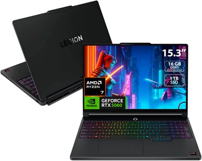 Игровой ноутбук Lenovo Legion 5 15AHP11, 15,3-дюймовый WQXGA OLED-дисплей 165 Гц, AMD Ryzen 7 250, 16 ГБ ОЗУ, 1 ТБ SSD, видеокарта GeForce RTX 5060 8 ГБ, Windows 11 Home. Цвет: черный Eclipse 1000040213