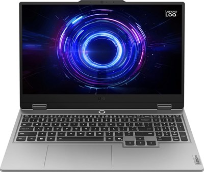 Игровой ноутбук Lenovo LOQ 15IRX10, 15,6-дюймовый FHD IPS-дисплей с частотой 144 Гц, процессор Intel Core i5-13450HX, 16 ГБ оперативной памяти DDR5, SSD-накопитель 512 ГБ, видеокарта NVIDIA GeForce RTX 5050 8 ГБ, клавиатура с белой подсветкой (английский 1000028057