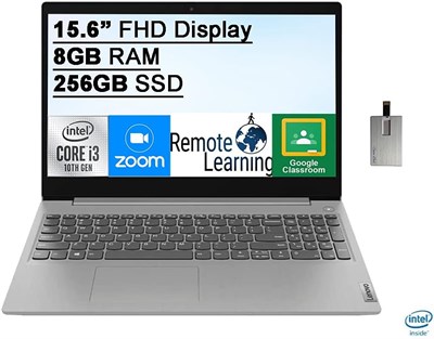 Ноутбук Lenovo IdeaPad 3 15,6" FHD, процессор Intel Core i3-1305U 13-го поколения, 8 ГБ ОЗУ, твердотельный накопитель PCIe SSD 256 ГБ, графика Intel Graphics, веб-камера HD, HDMI, Windows 11, серый цвет, USB-карта SnowBell 32 ГБ 1000012920