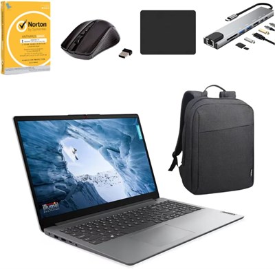 Lenovo IdeaPad 1 15IRU7, процессор Intel Core i5-1335U | 16 ГБ оперативной памяти DDR4 | 512 ГБ NVMe m.2 SSD | Графика Intel Iris Xe | 15,6-дюймовый FHD-дисплей | Wi-Fi 6, 802.11ax 2x2 + Bluetooth 5.1 | Windows 11 в комплекте 1000040234