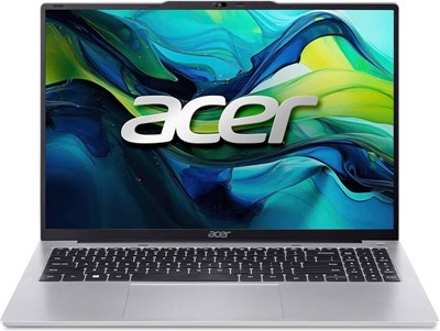 Ноутбук Acer Aspire Lite 16, 16-дюймовый WUXGA IPS-дисплей, процессор Intel Core i3-1305U, 8 ГБ оперативной памяти DDR5, SSD-накопитель 256 ГБ, графика Intel UHD Graphics, серебристый 1000040260