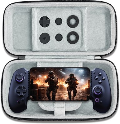 Игровой контроллер Hezire GhostX Type-C для мобильных устройств, совместимый с iPhone 18 Pro и Pro Max, оснащен джойстиками на основе эффекта Холла, поддерживает сквозную зарядку, имеет кнопки на задней панели, 3,5-мм аудиоразъем и телескопическую рукоятк 1000040343