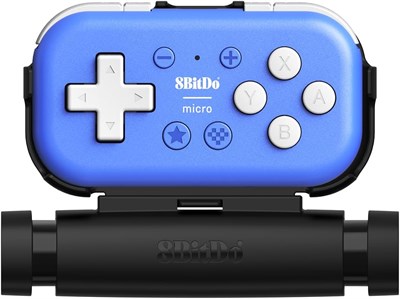 Миниатюрный Bluetooth-геймпад 8Bitdo Micro с креплением для мобильного телефона, совместимый с Nintendo Switch и Android, поддерживает режим клавиатуры (синий) с доставкой по Душанбе, по Худжанду, по Бохтару и по всему Таджикистану. 1000040378