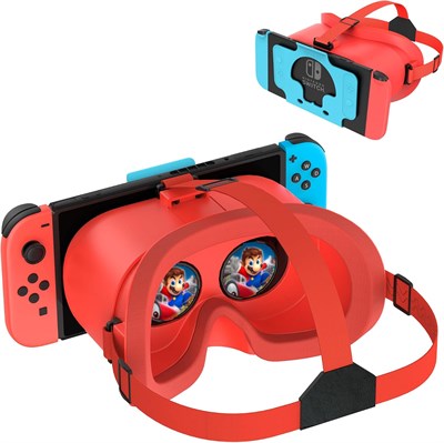 Улучшенная VR-гарнитура DEVASO для Nintendo Switch и модели Switch OLED, очки виртуальной реальности Switch с регулируемыми HD-линзами и удобным ремешком для головы, аксессуары для 3D-очков Labo VR Kit для Switch с доставкой по Душанбе, по Худжанду, по Бо 1000040480