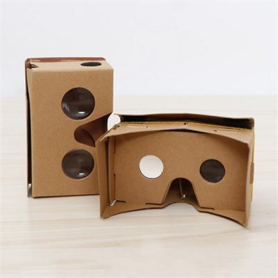 Картонные VR-гарнитуры STS® в 3D-коробке, очки виртуальной реальности с большими четкими 3D-линзами и удобным ремешком для головы, подходят для всех смартфонов с диагональю экрана от 3 до 6 дюймов (коричневый цвет, 1 шт.) с доставкой по Душанбе, по Худжан 1000040548