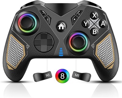 Контроллер Kastwave для Switch, профессиональный контроллер для Nintendo Switch/Lite/OLED, беспроводной геймпад со светодиодной подсветкой, для Windows, ПК, iOS и Android, мультиплатформенный RGB с доставкой по Душанбе, по Худжанду, по Бохтару и по всему 1000040650